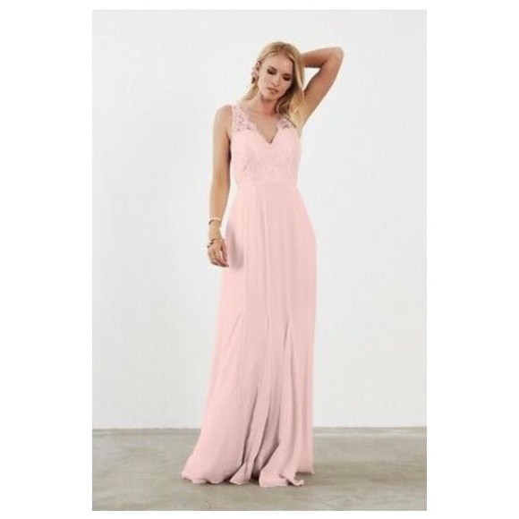 WEDDINGTON WAY by Adrianna Papell Mila Rose Blushing Rose Dress Sz 18 - Picture 4 of 16